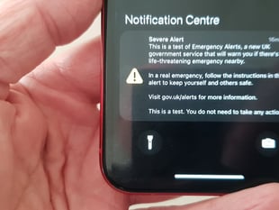 National mobile phone alert ahead of Autumn pandemic exercise 