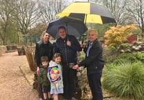 Tavistock Sensory Garden Easter Trail winner receives her prize