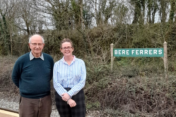 Peter Crozier with fellow Bere Ferrers councillor Angela Blackman