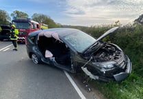 Man cut out of vehicle following accident on A386
