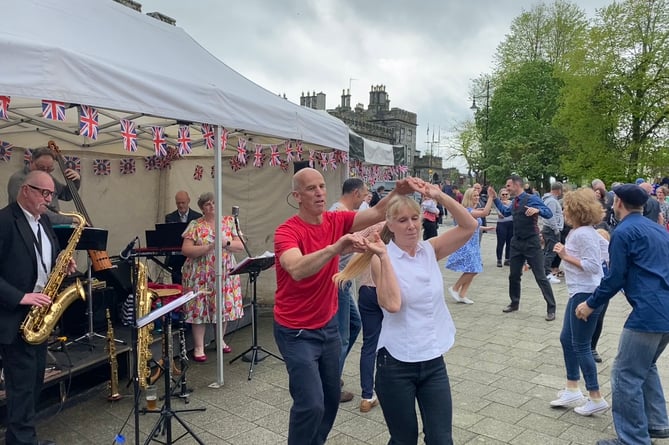 Coronation dancing in Tavistock today