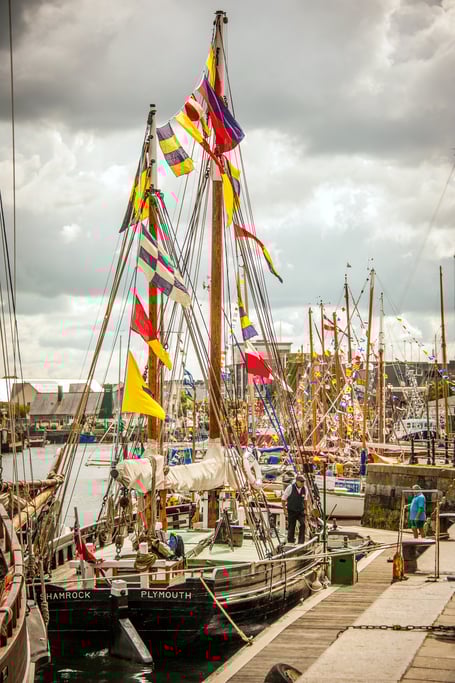Sutton Harbour classic boats