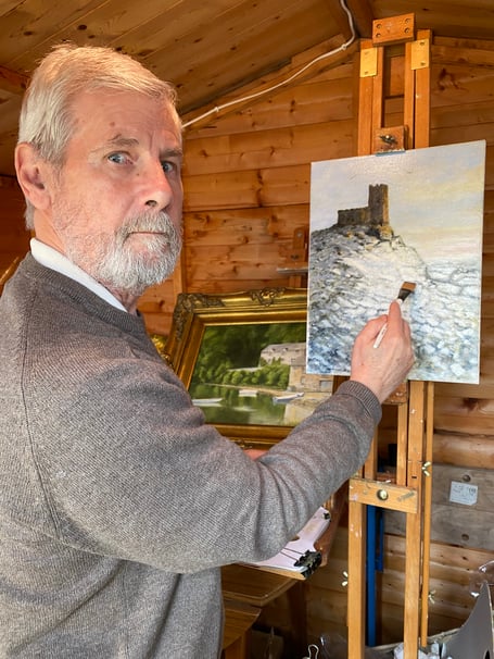 John Medland artist with Parkinson'sÊDisease