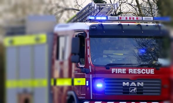 Fire damages dumper truck in quarry