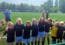 Footballing girls are school county champions