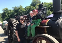 Maiden trip for Lamerton family's engine to Tavistock Steam Fair