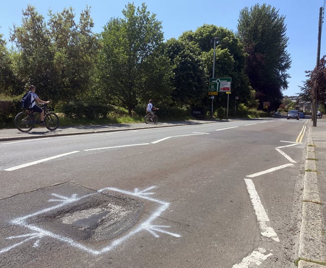 Councillor’s rough ride on potholes