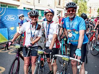 Lifton cyclists ride 100 miles for community hall