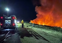 Wildfire warnings in hot dry weather