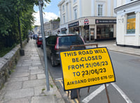 Tavistock road closure from tomorrow