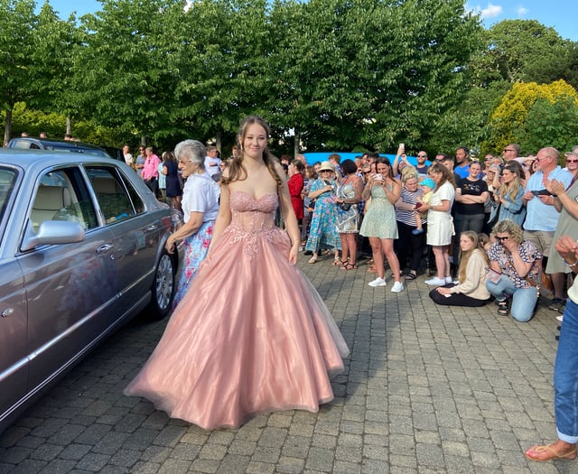 Year 11s celebrate at the Callington Community College Prom