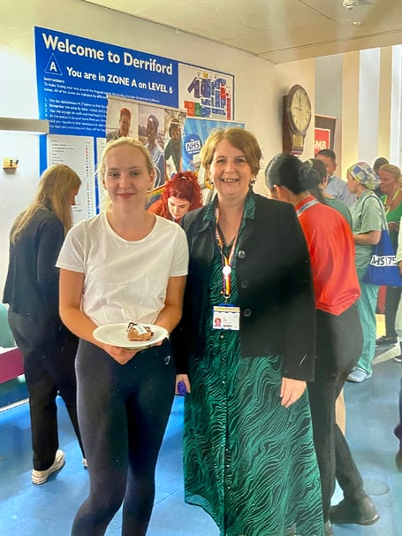 Works experience student meets NHS Chief Executive