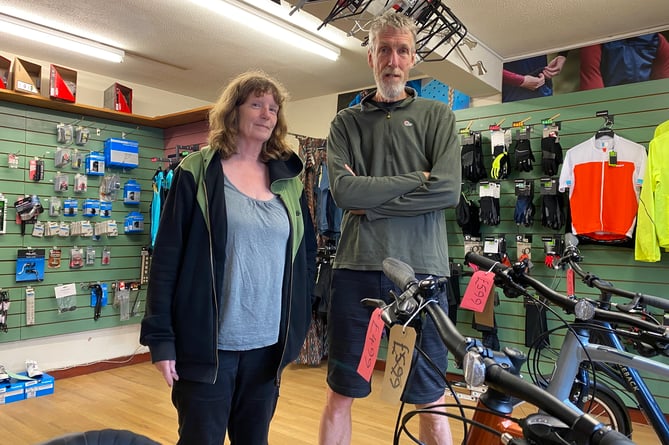 Martin and Lorna Legg of Tavistock Cycles