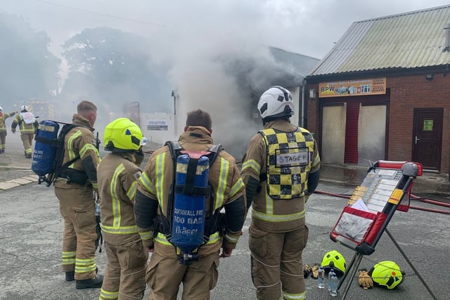 West Devon and East Cornwall fire crews battle factory fire