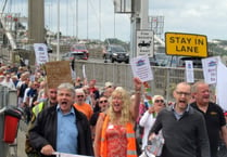 Hundreds march against toll charges