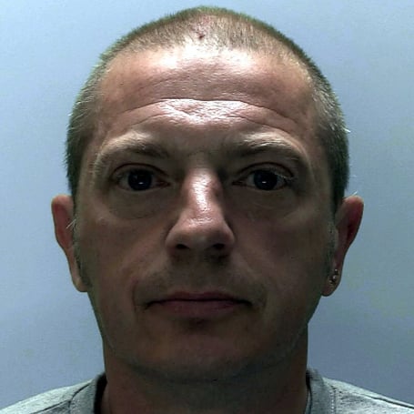 jealous boyfriend Edward Hodgkinson has been jailed for ruining 200 items of his partnerâs clothing with fake tan during a savage attack on her in a holiday chalet in Dawlish Warren.
Edward Hodgkinson spent two hours shouting abuse at victim Fiona Higgins before he punched and hit her, dragged her by her hair and stamped on her head in full view of other tourists.
Picture police (4-8-23)