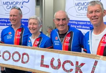 Cyclists smash target for town Memory Cafe