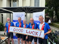 Cyclists smash target for town Memory Cafe