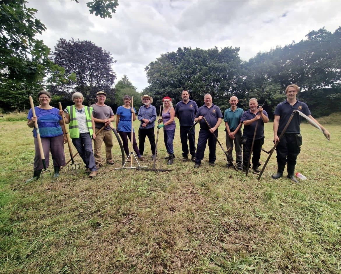 Community gardeners take to Tavistock Green Burial Meadow tavistock