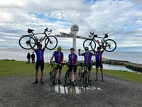 Cyclists smash end to end challenge