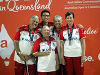 Visually impaired bowls team win world medal