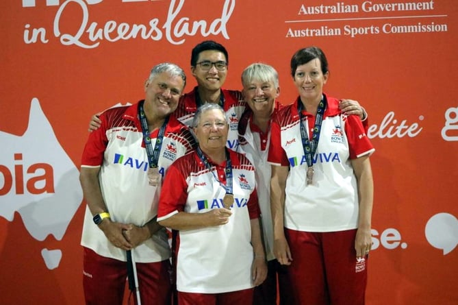 Stephen Hartley visually impaired bowls world bronze 2023