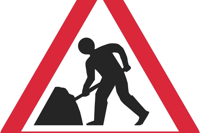 roadworks sign