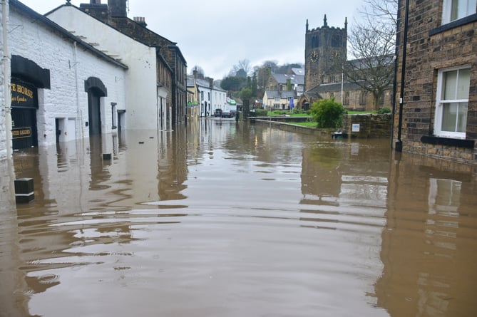 Parts of Devon and Somerset were flooded on Sunday