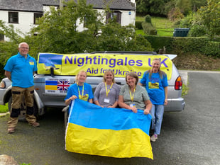 West Devon charity takes first 4x4 'ambulance' to Ukraine