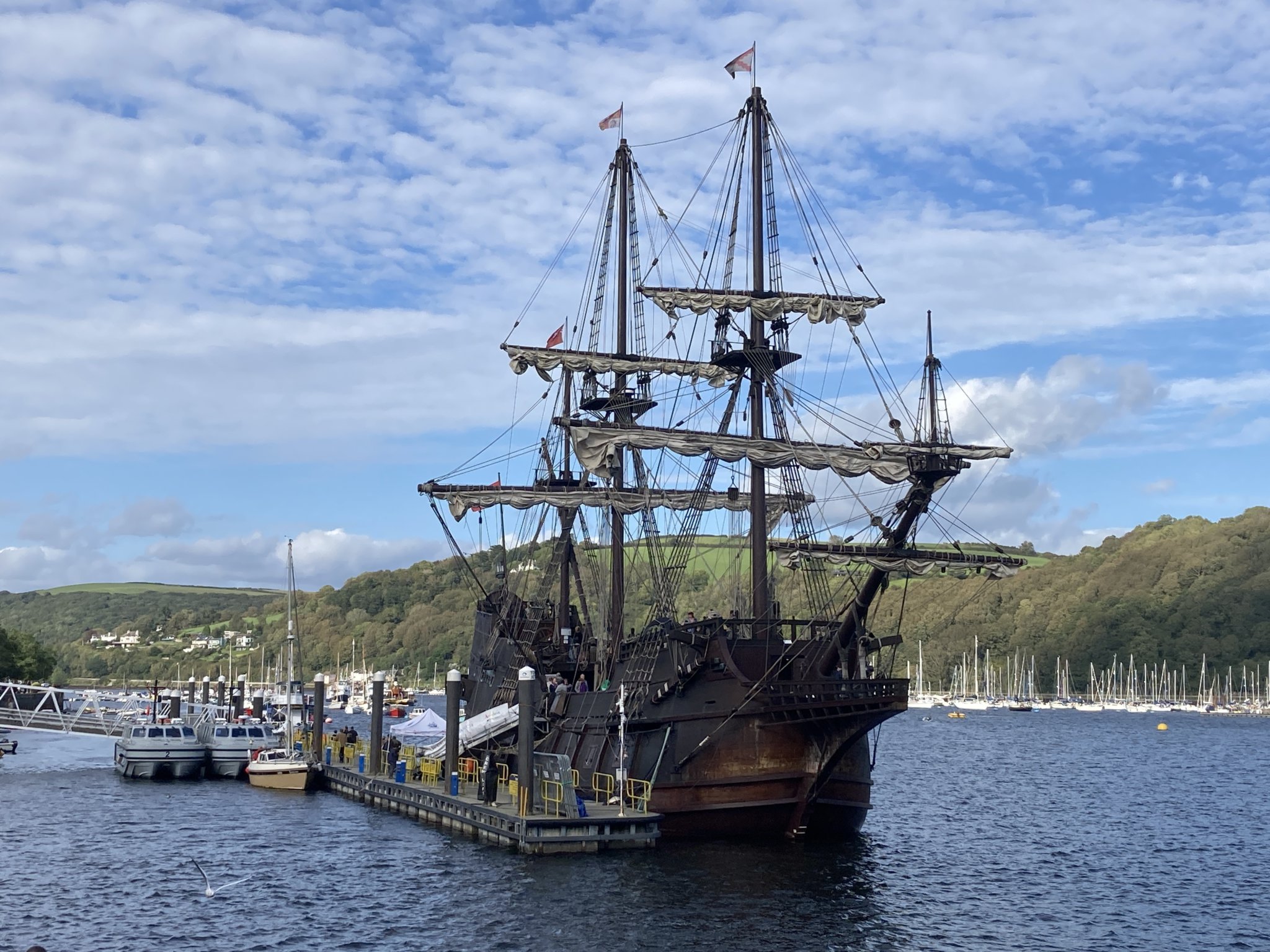 Ahoy there me Hearties! Spanish Galleon stops by in Dartmouth