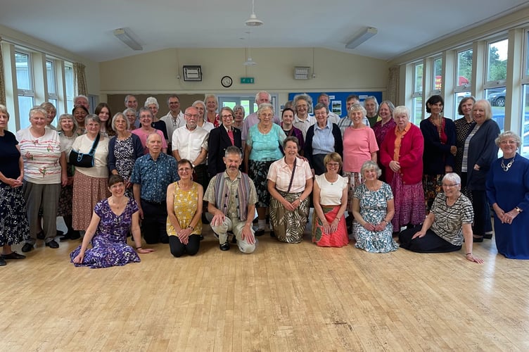 Members of the Yelverton and Tavistock Scottish Dance Group at the tea dance to remember Peter Cashell in Walkhampton Memorial Hall