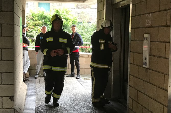 Tavistock firefighters attend person stuck in lift
