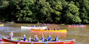 Cothele gig rowers' Tamar regatta