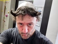 Tavistock man's new hairstyle in aid of memory cafe