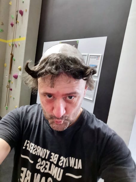 Steve Chapman hair Memory Cafe Tavistock
