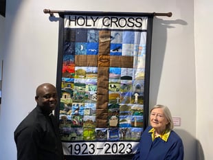 Yelverton church community wall hanging on display