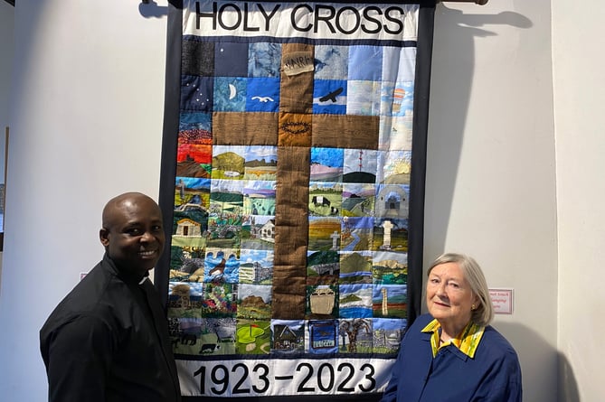 Yelverton Holy Cross Church wall-hanging open to the public