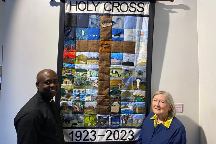 Yelverton Holy Cross Church wall-hanging open to the public