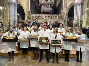 Devon YFC and Devon NFU led harvest thanks at Exeter Cathedral