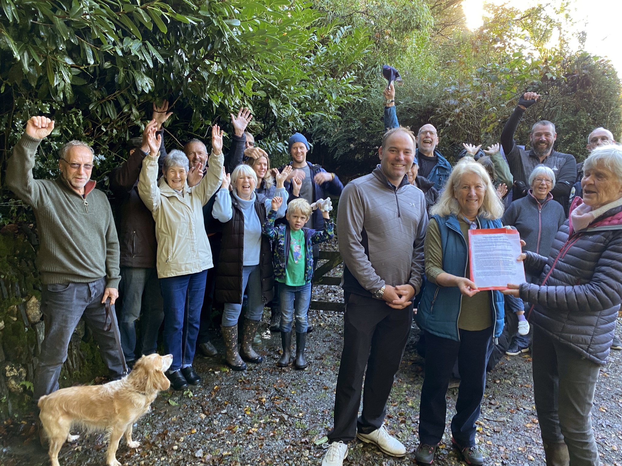 Middlemoor walkers celebrate path access victory tavistocktoday.co.uk