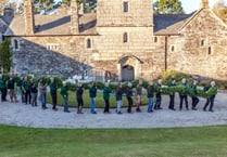 Cotehele garland starts to take shape for Christmas