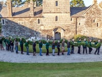Cotehele garland starts to take shape for Christmas