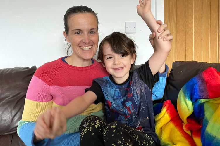 Vicky Sanham and son Malachi seeking specialist education