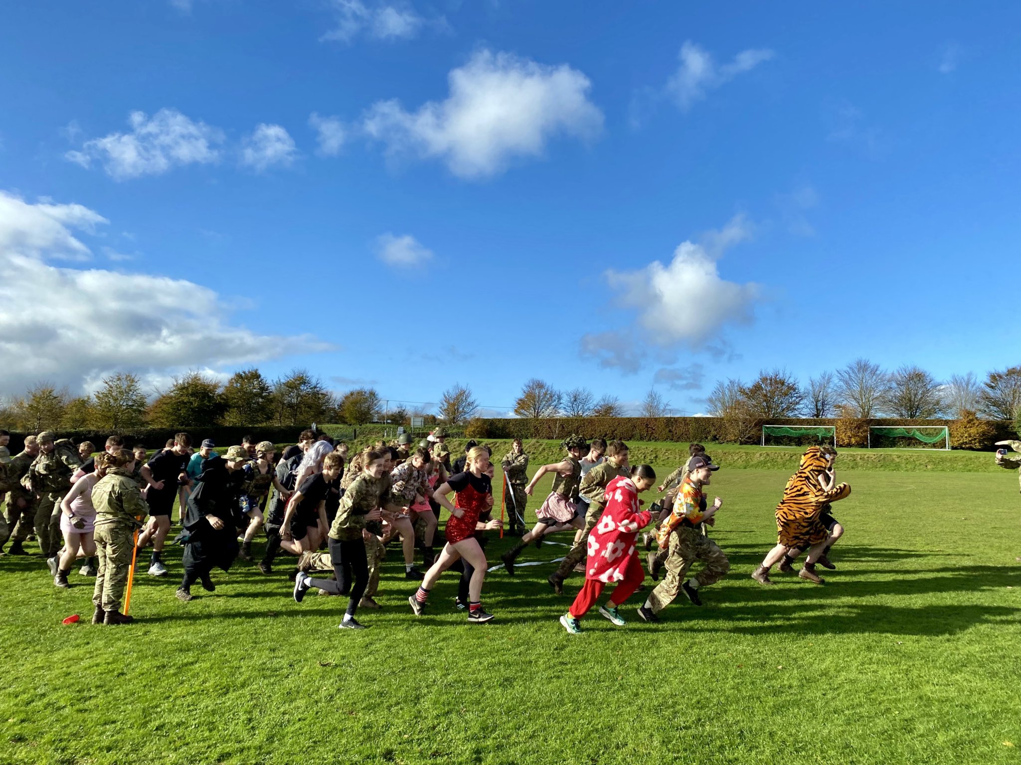 Duchy students run miles to raise money for Poppy Appeal