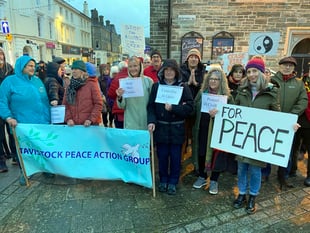 Tavistock peace campaigners' Gaza ceasefire call