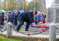 Thanks to those who braved the rain for Remembrance Day in Tavistock