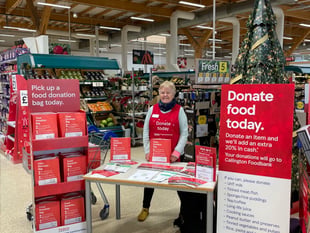 Call for support for foodbank from shoppers
