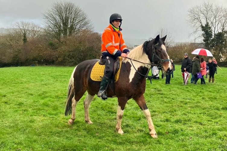 Parent Ben Kneale on horseback