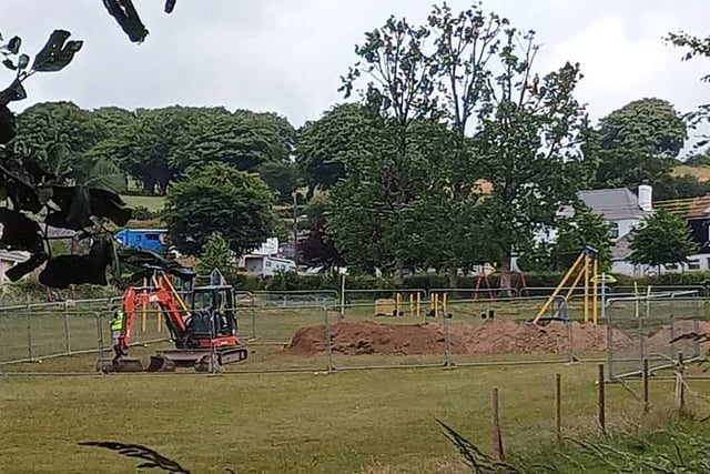Work restarts on games area