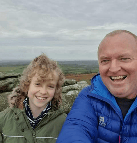 Andy Lock, rescued by the Dartmoor Search and Rescue Team, Tavistock after he fell on the moor